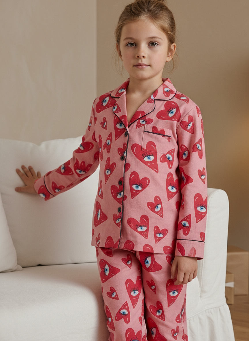 Heart Eyes Pyjama Set (Kids)