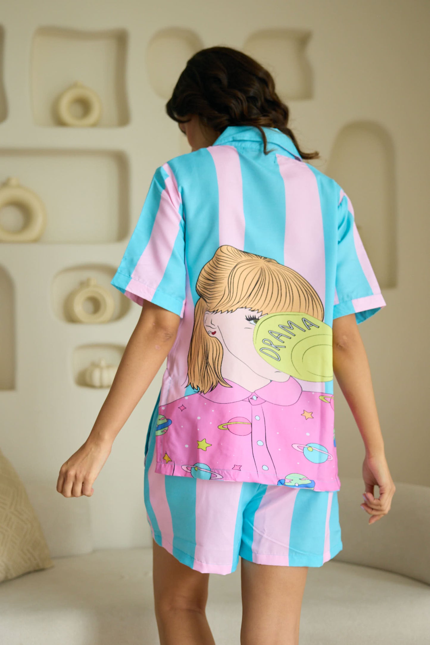 Miss Drama Short Pyjama Set