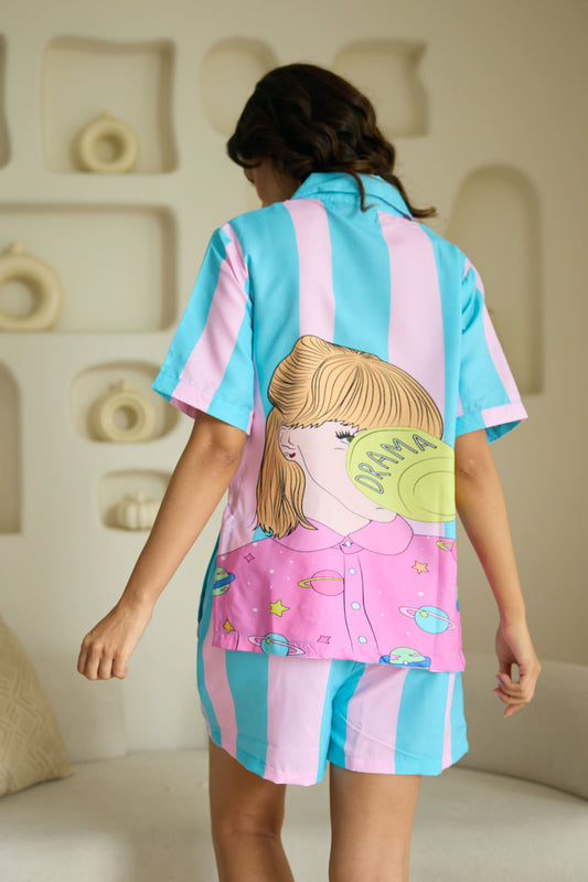 Miss Drama Short Pyjama Set