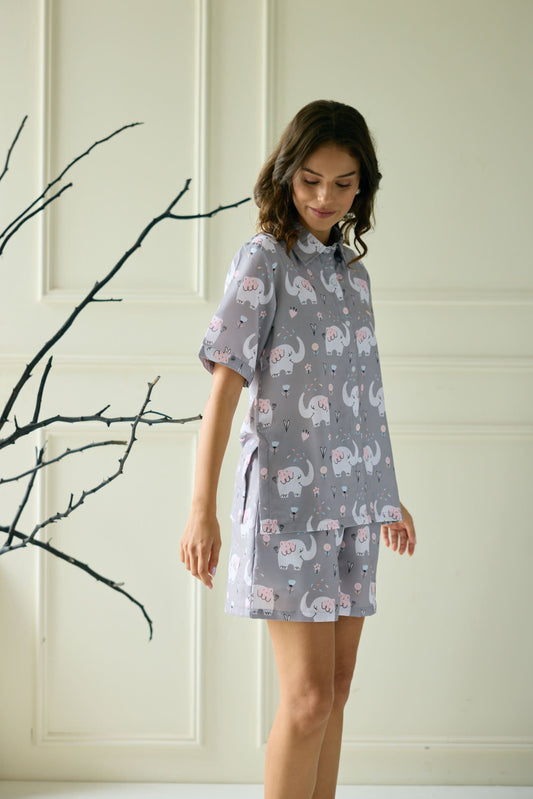 Ella Elephant Short Pyjama Set