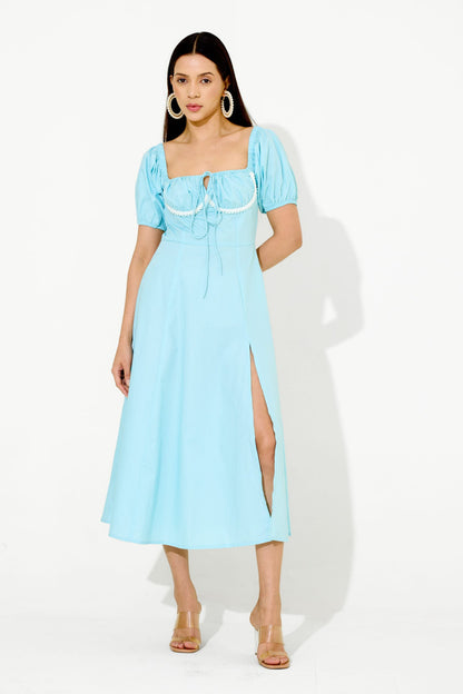 Powder Blue Pearl Mi-dē Dress