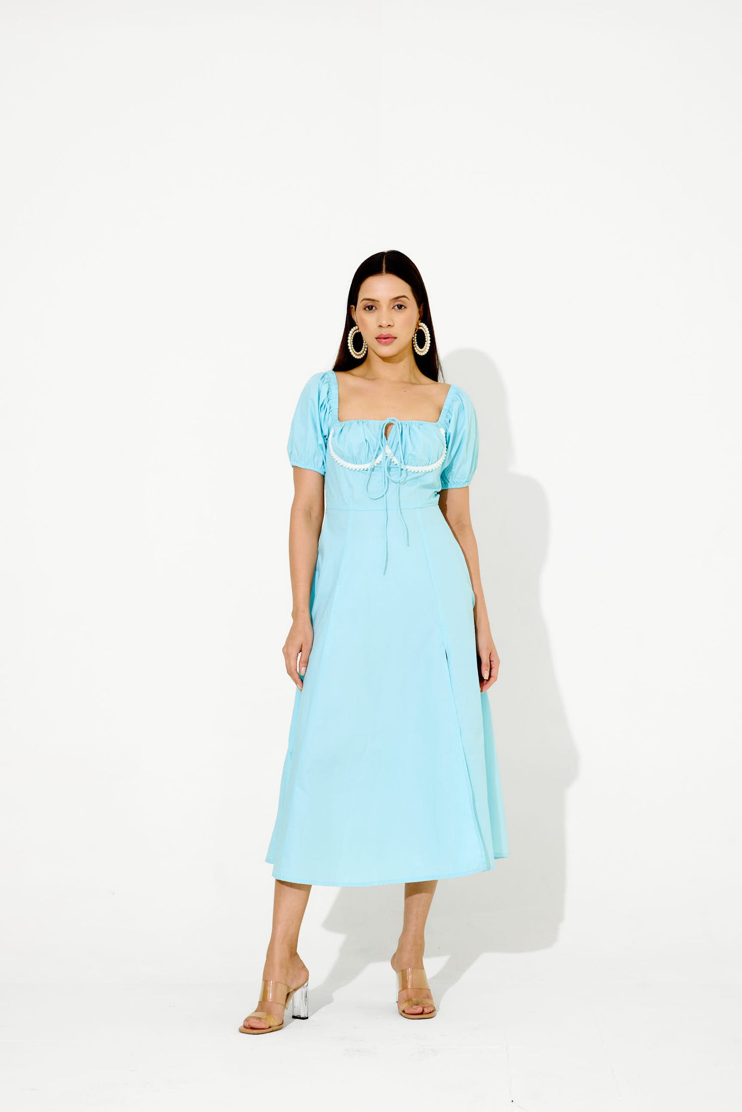 Powder Blue Pearl Mi-dē Dress