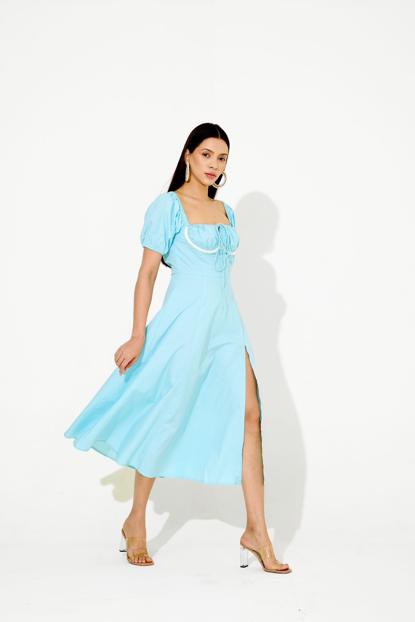 Powder Blue Pearl Mi-dē Dress
