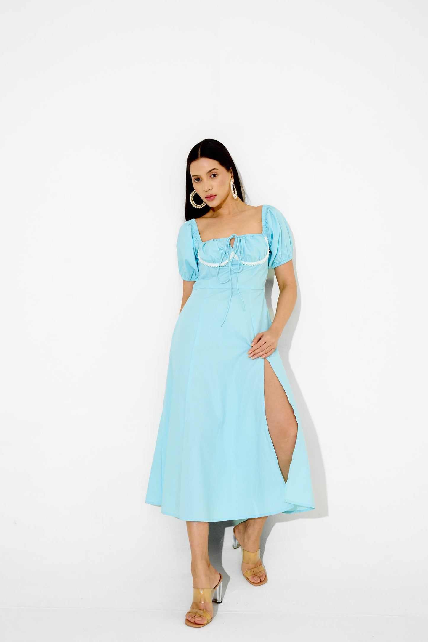 Powder Blue Pearl Mi-dē Dress