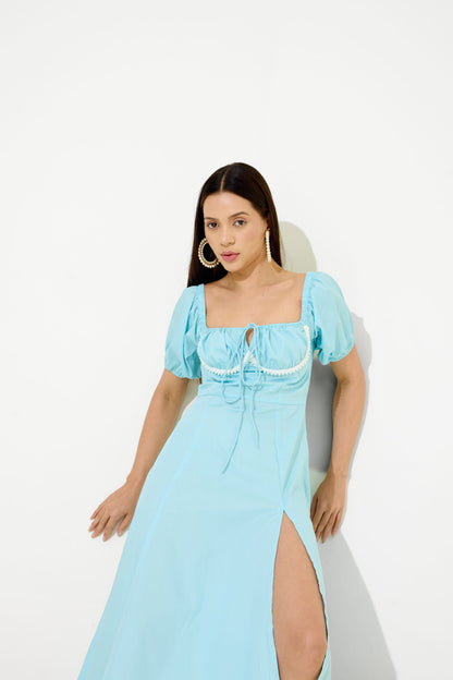 Powder Blue Pearl Mi-dē Dress