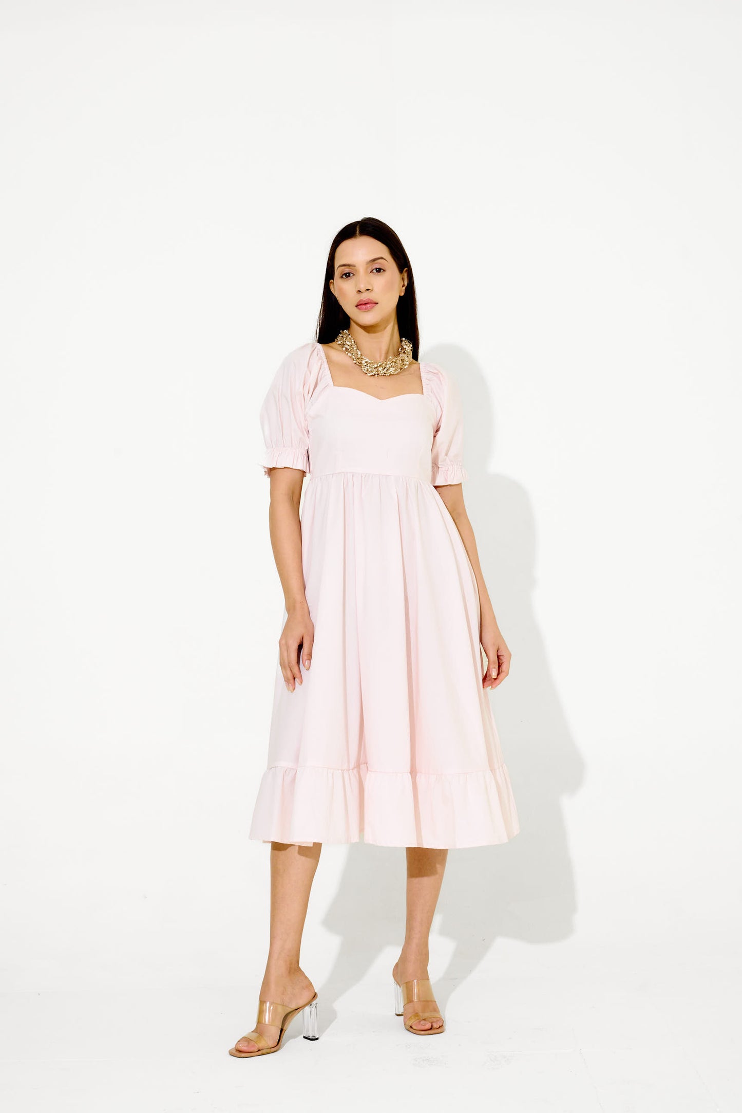 Soft Pink Mi-dē Dress