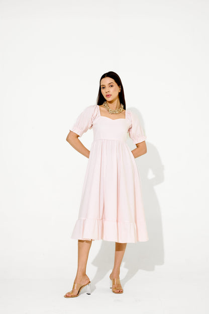 Soft Pink Mi-dē Dress