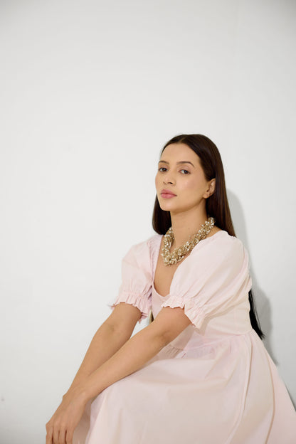 Soft Pink Mi-dē Dress