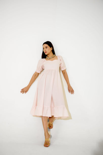 Soft Pink Mi-dē Dress