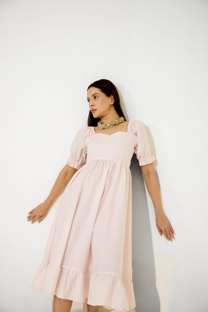 Soft Pink Mi-dē Dress