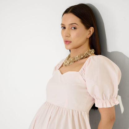 Soft Pink Mi-dē Dress