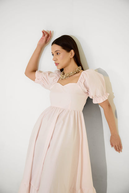 Soft Pink Mi-dē Dress