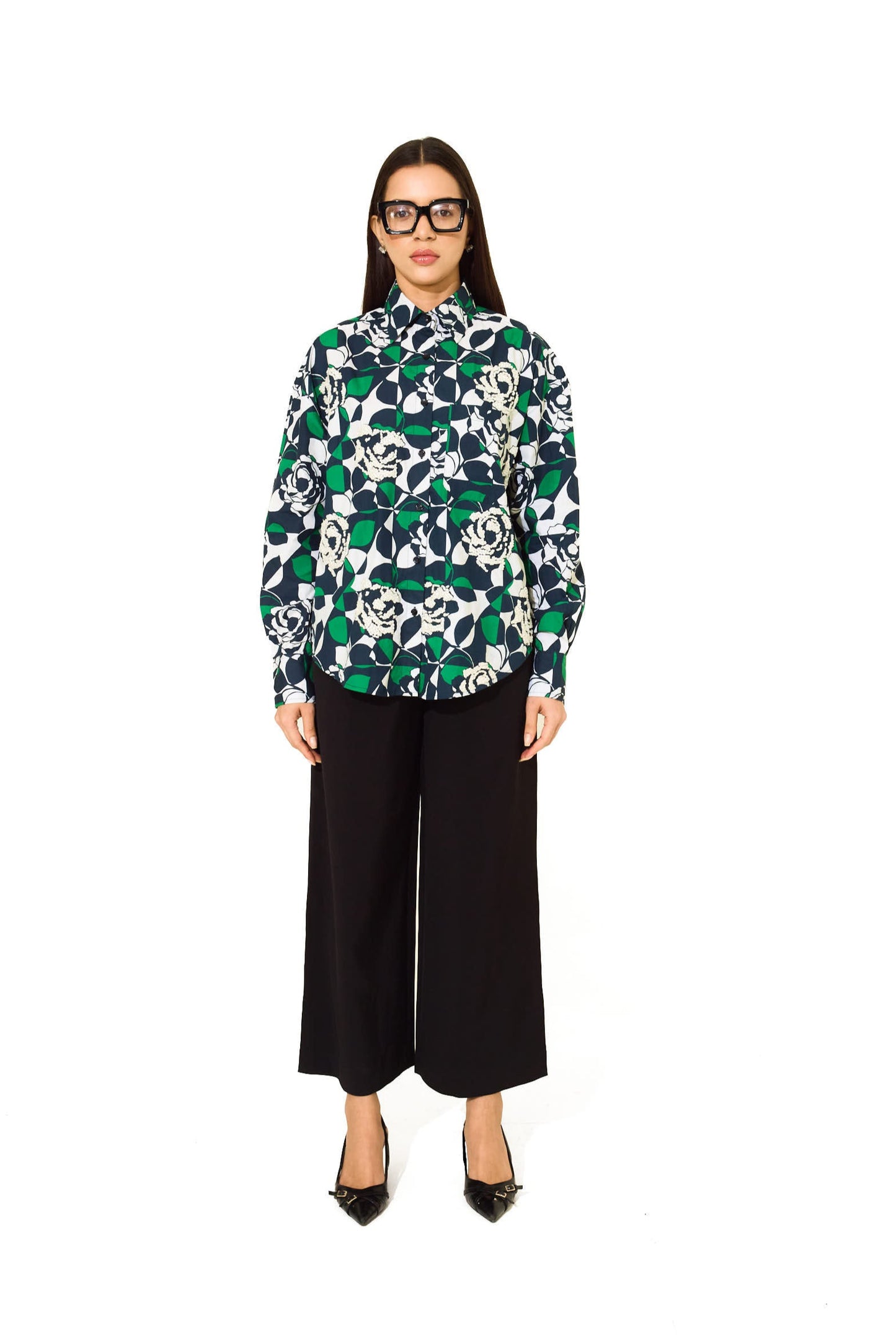 Garden Eden Hand Embroidered Shirt