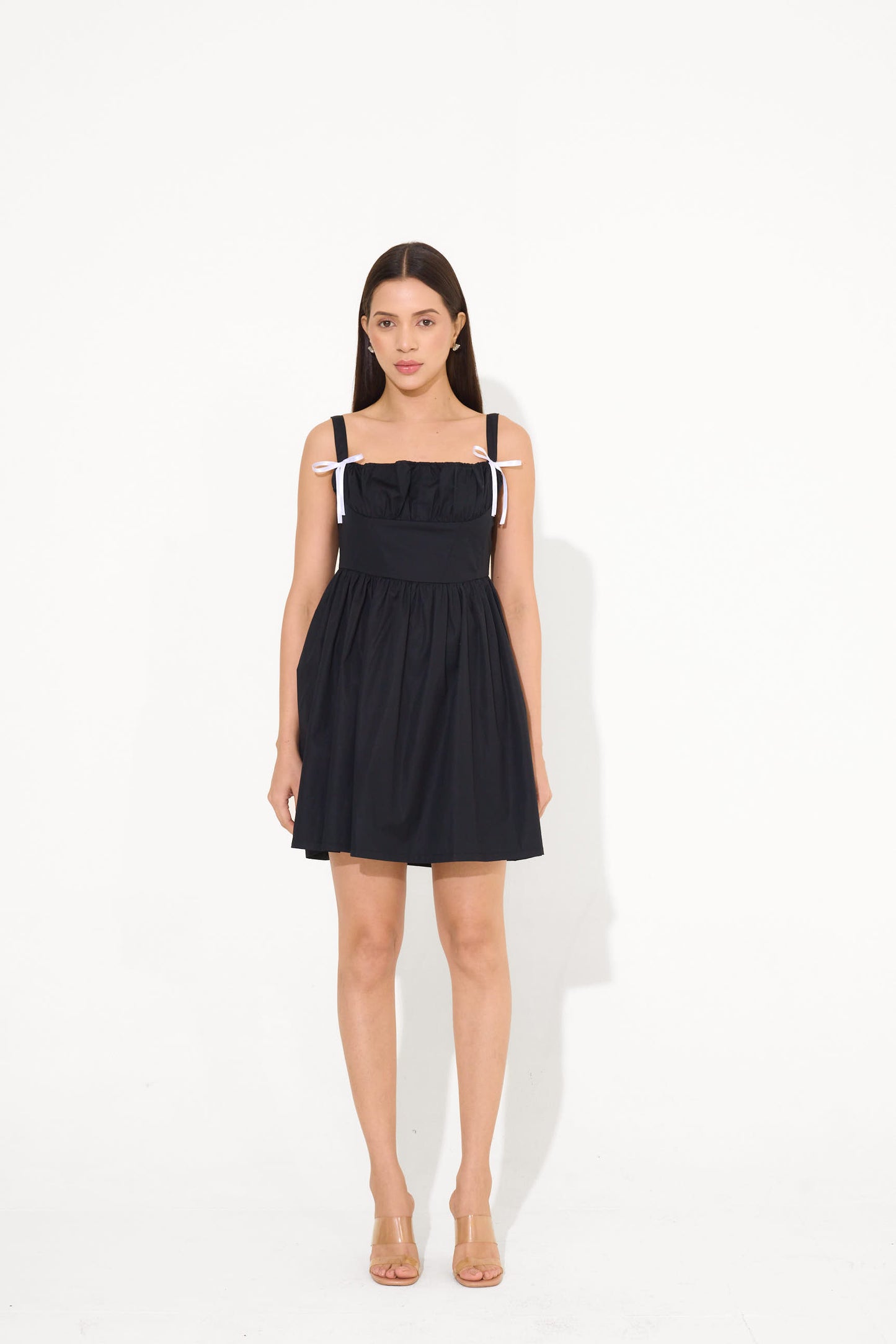 Black Bow Mini Dress