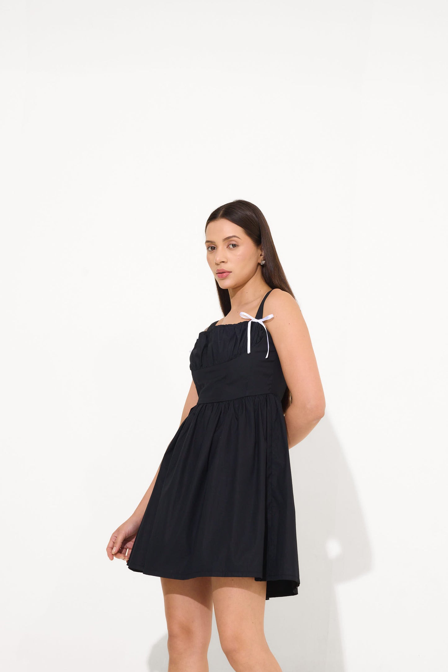 Black Bow Mini Dress