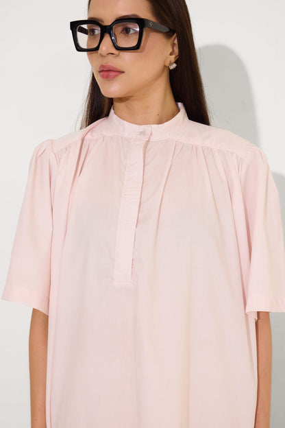 Baby Pink Baggy Mini Dress