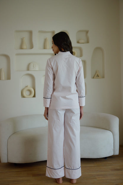 Light Pink Ribbon Pyjama Set