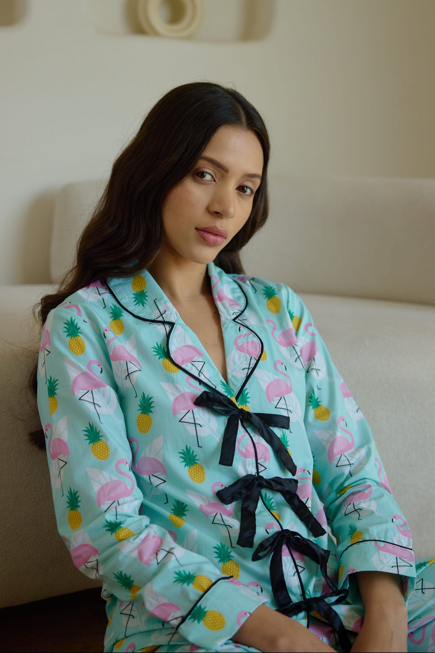 Flamingo Ribbon Pyjama Set