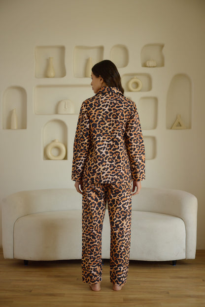 Leopard Ribbon Pyjama Set