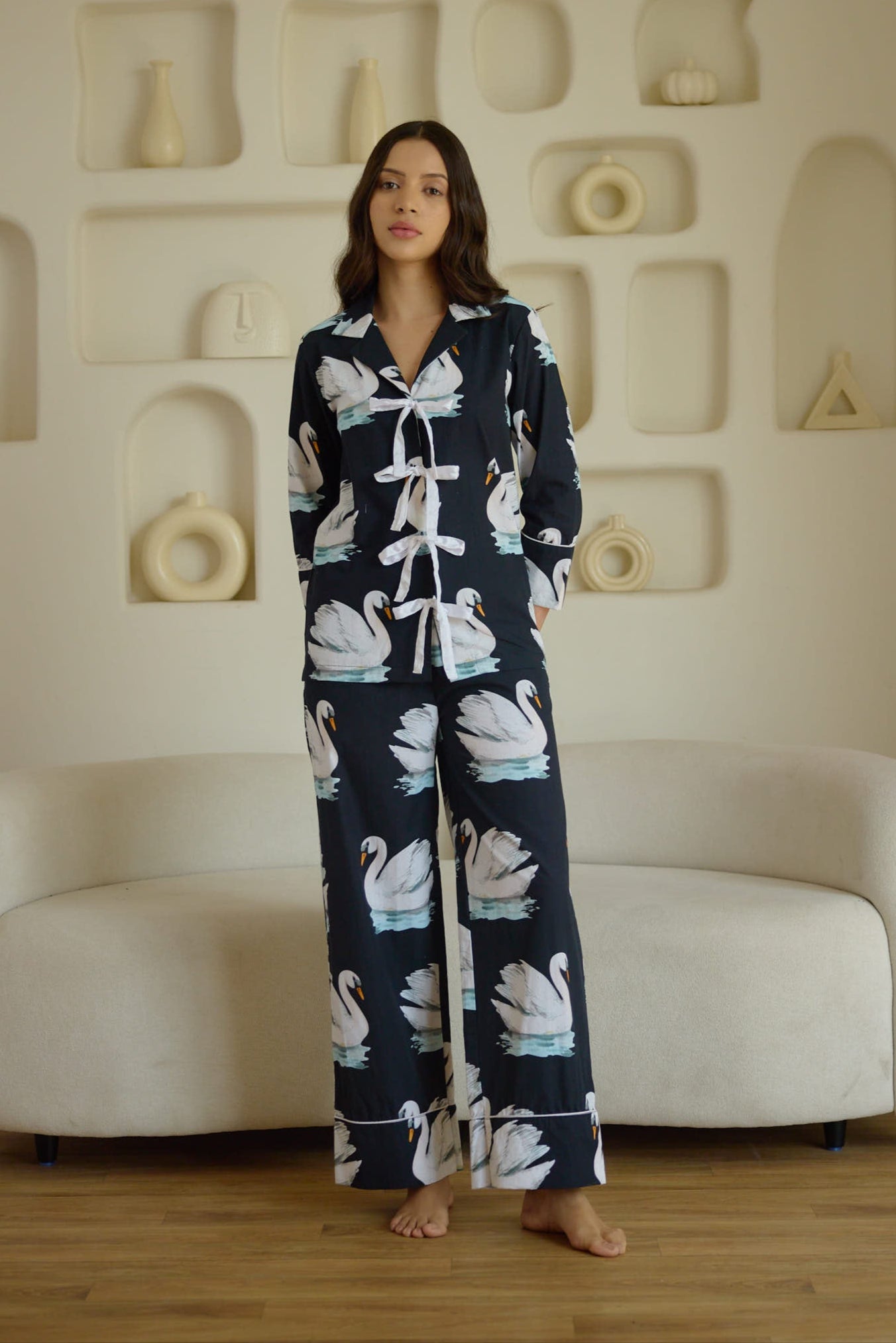 Swan In The Pond Pyjama Set
