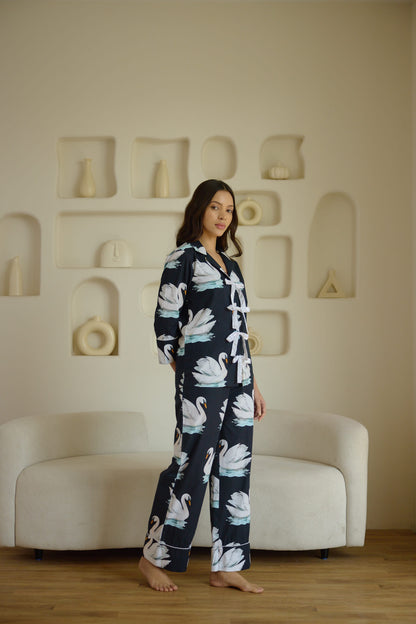 Swan In The Pond Pyjama Set
