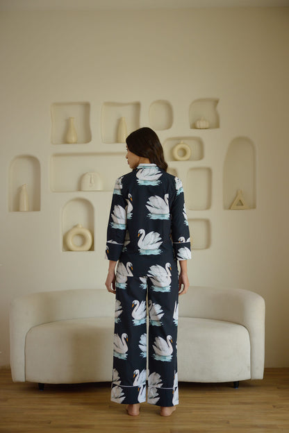 Swan In The Pond Pyjama Set