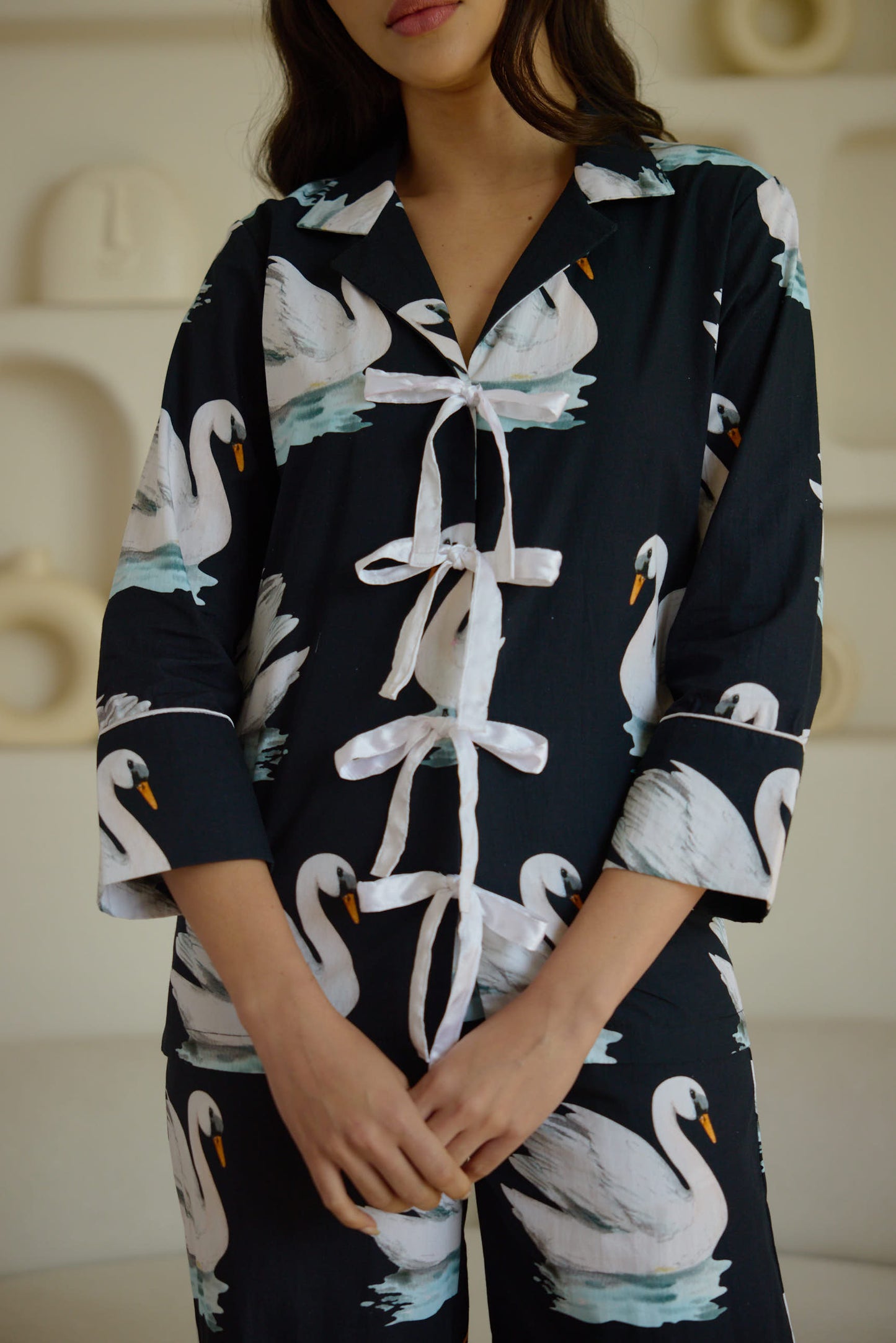 Swan In The Pond Pyjama Set