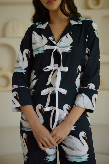 Swan In The Pond Pyjama Set