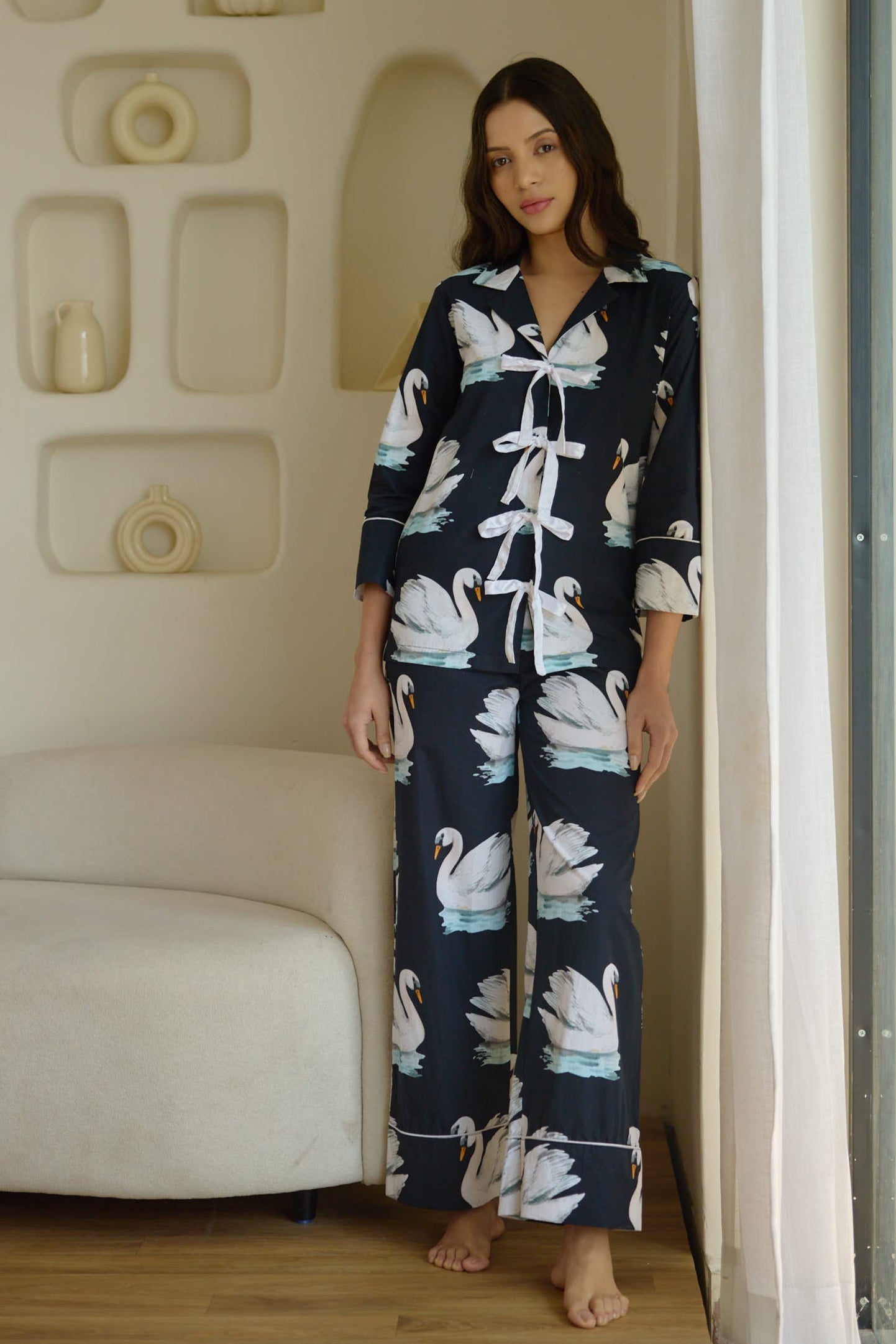 Swan In The Pond Pyjama Set