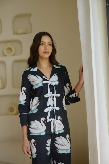 Swan In The Pond Pyjama Set