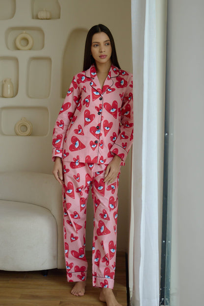 Heart Eyes Pyjama Set