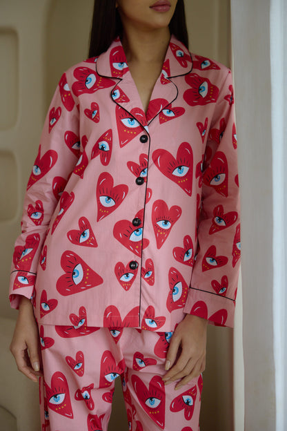 Heart Eyes Pyjama Set
