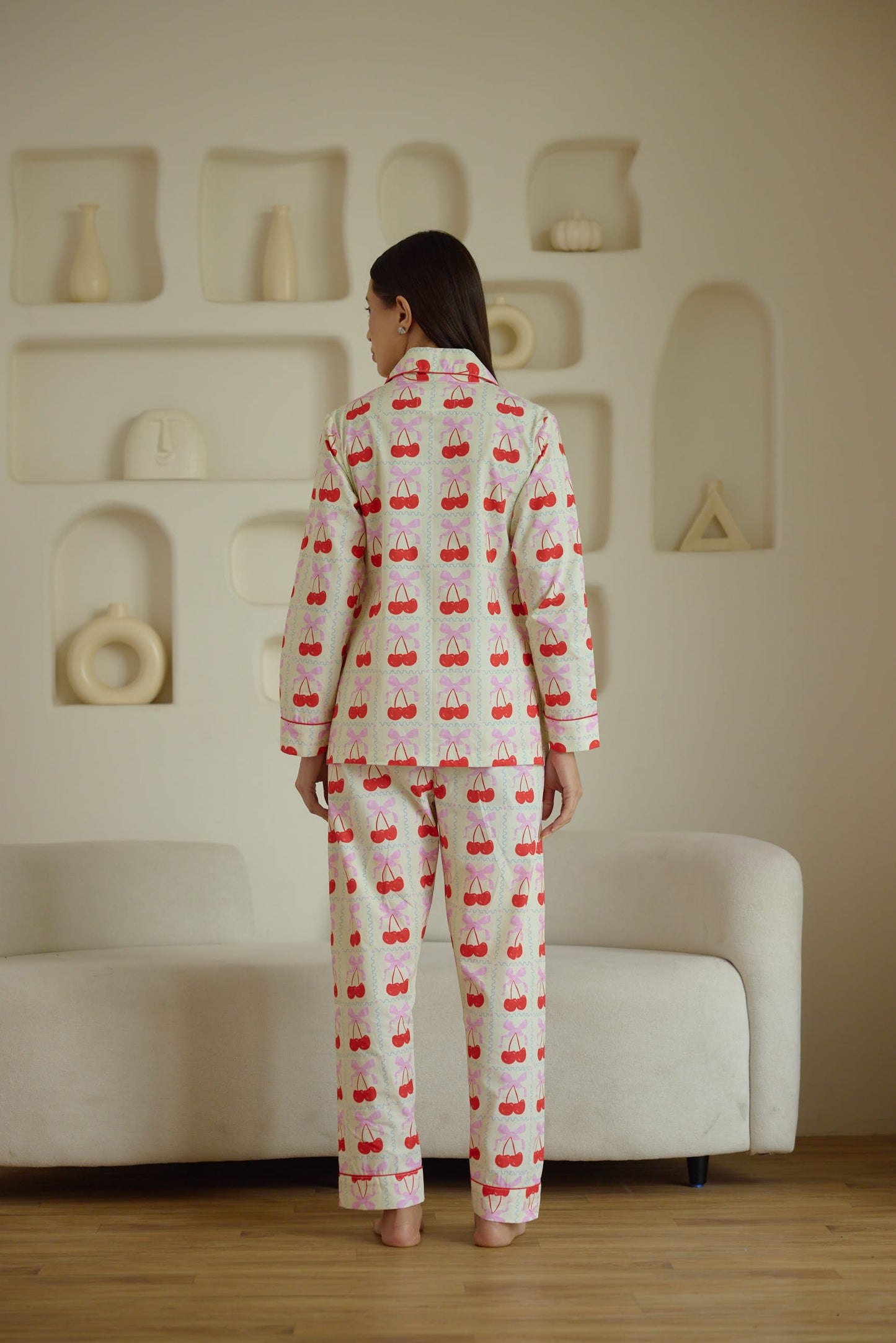 Cherry Bows Pyjama Set